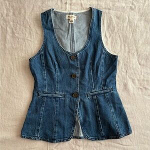 Madewell Blue Denim Vest